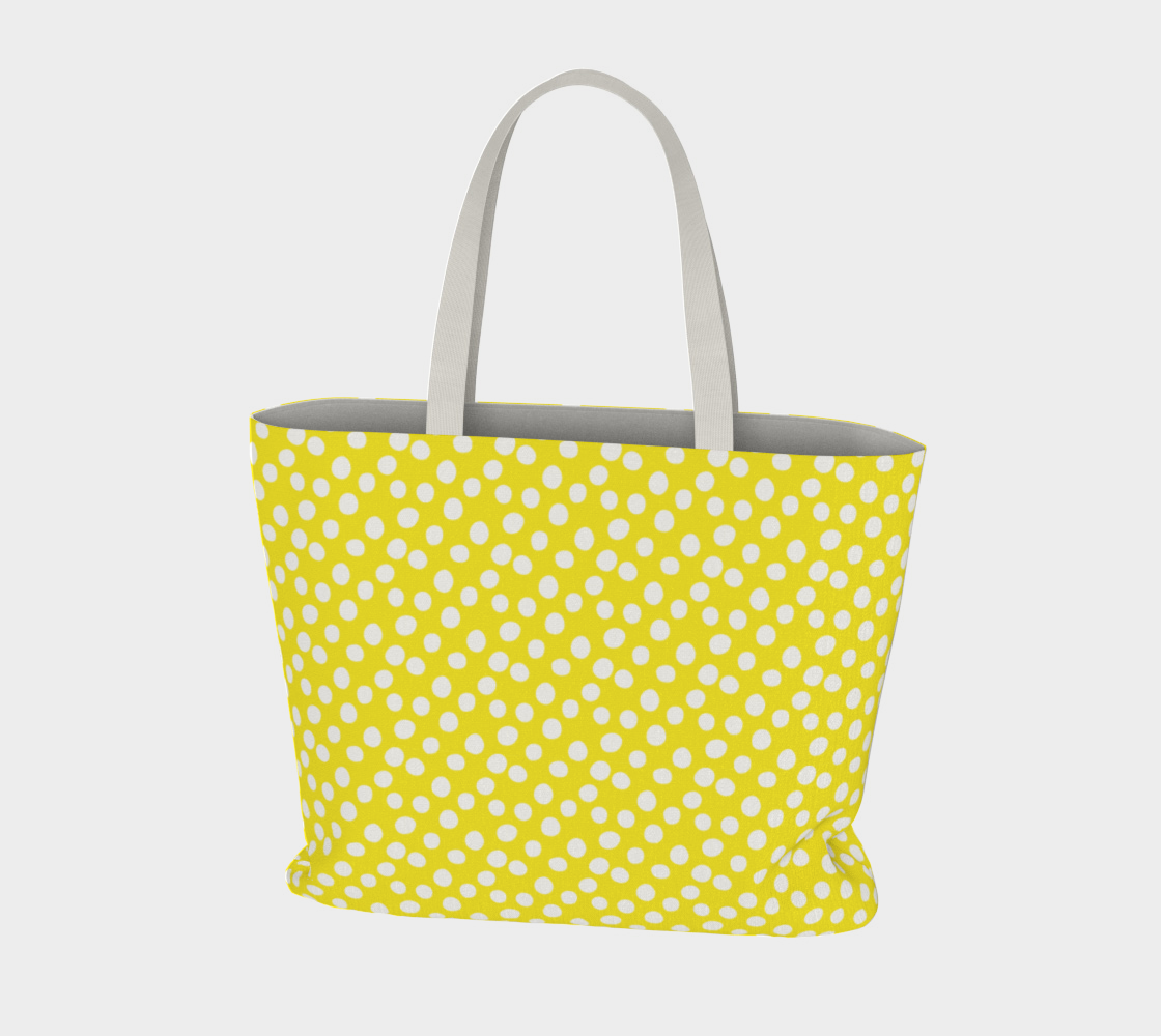 Aperçu de All About the Dots Market Tote - Yellow #3