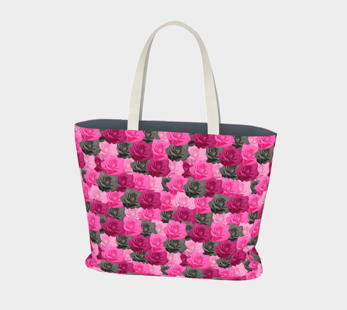 Pink Roses Market Tote preview
