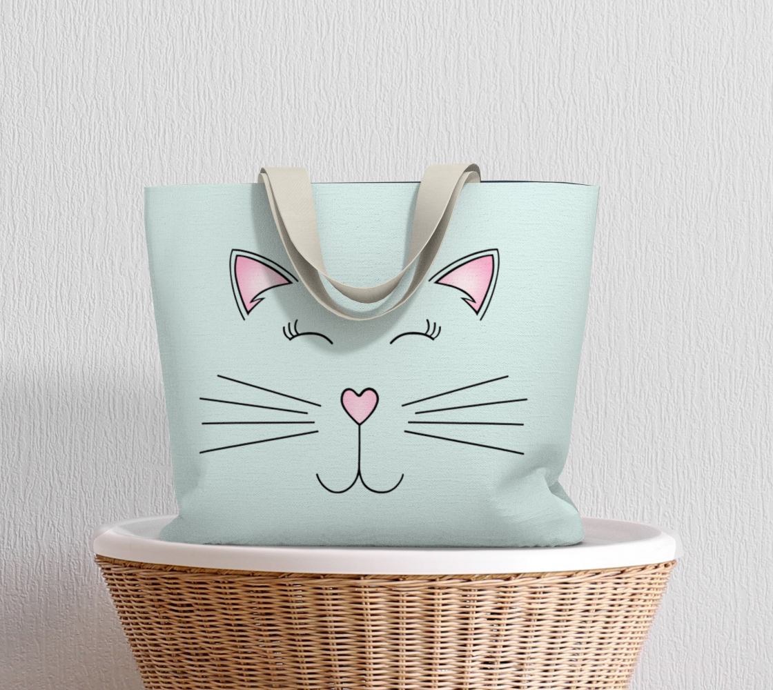 Aperçu de Pretty Kitty Market Tote #5