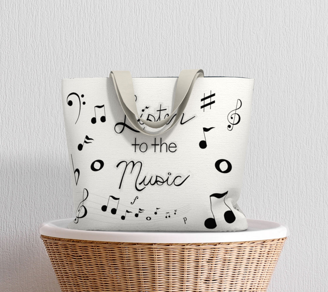 Listen to the Music Market Tote Miniature #6