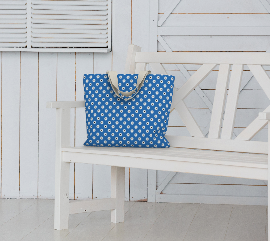 Aperçu de Sac large fleur marguerite Blanc/Bleu #6