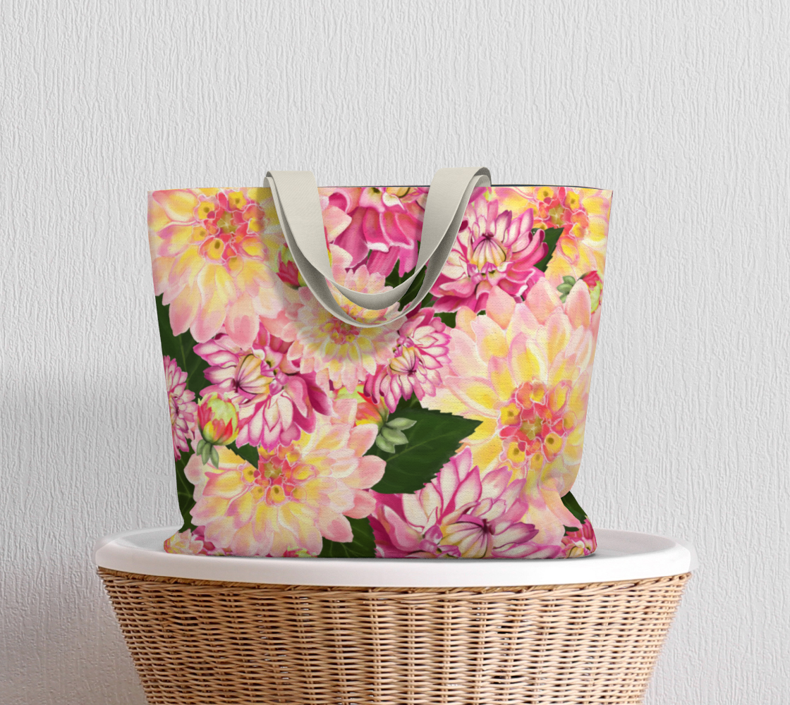 Dahlia Large Tote Bag preview #5