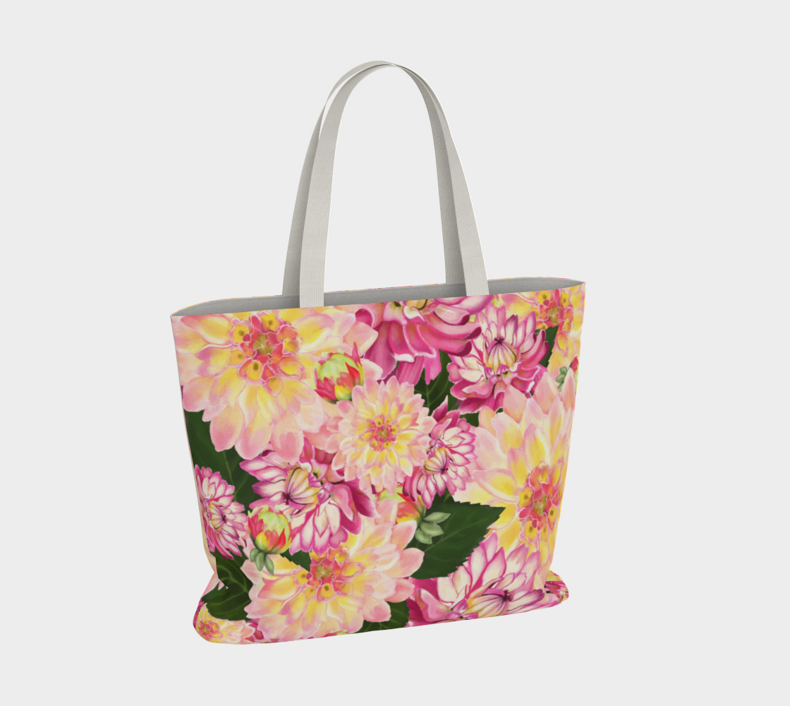 Dahlia Large Tote Bag preview #4