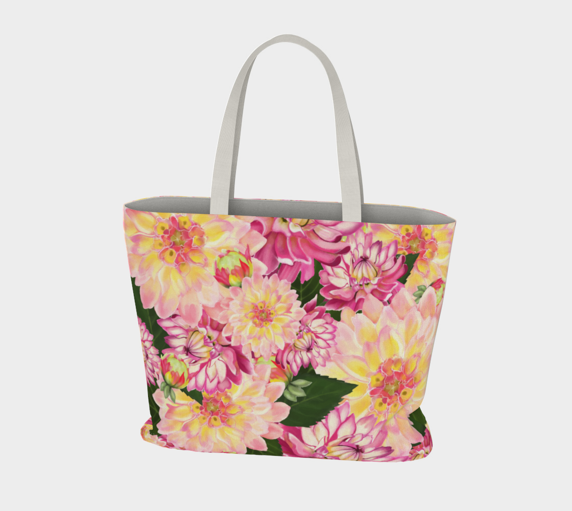 Dahlia Large Tote Bag preview #3