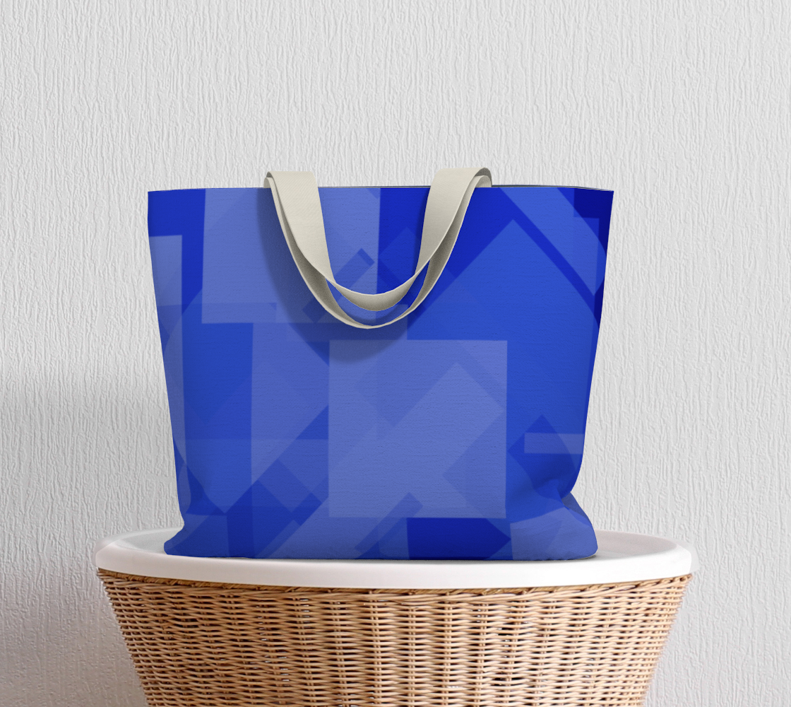 Blue is Better Large Tote Bag preview #5