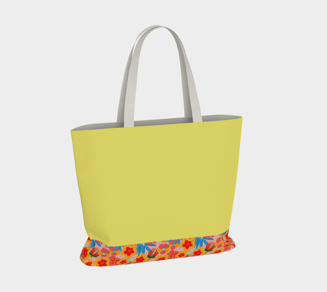 Aperçu de Sunshine and Flowers Tote Bag #4
