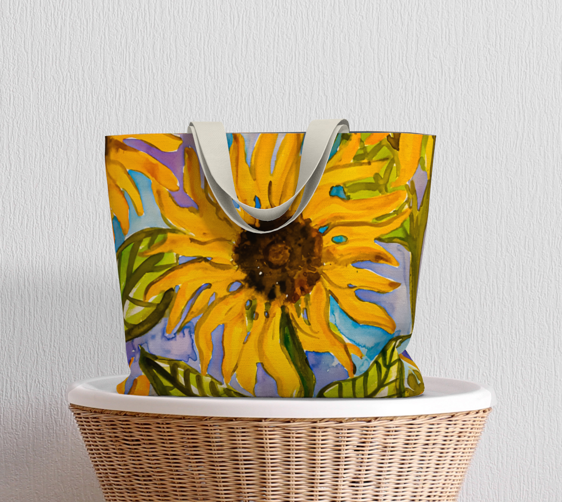 New Sunflowers Large Tote Bag thumbnail #6