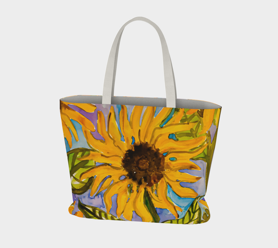 New Sunflowers Large Tote Bag thumbnail #4