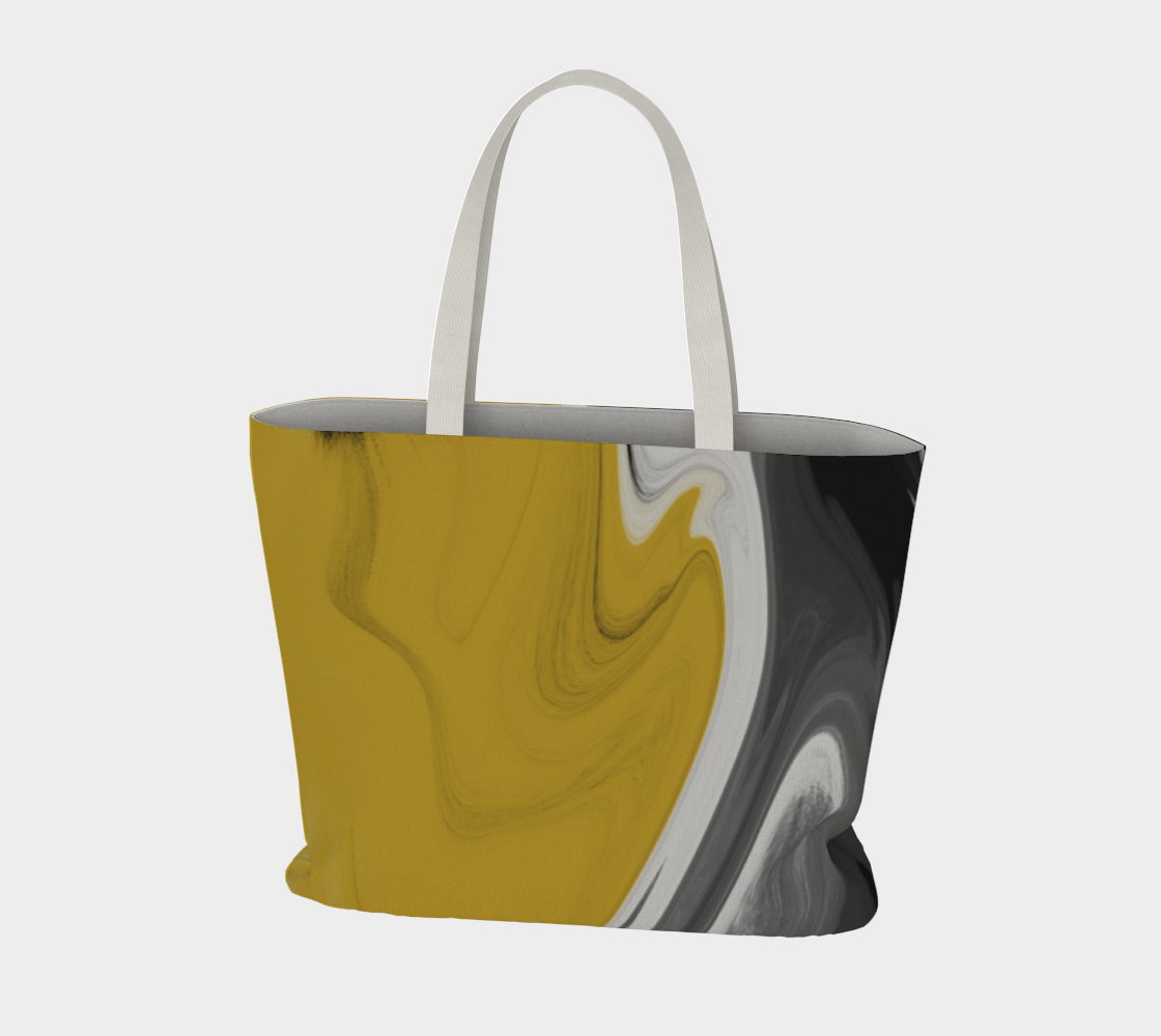 Liquid Black Gold Large Tote Bag preview #3