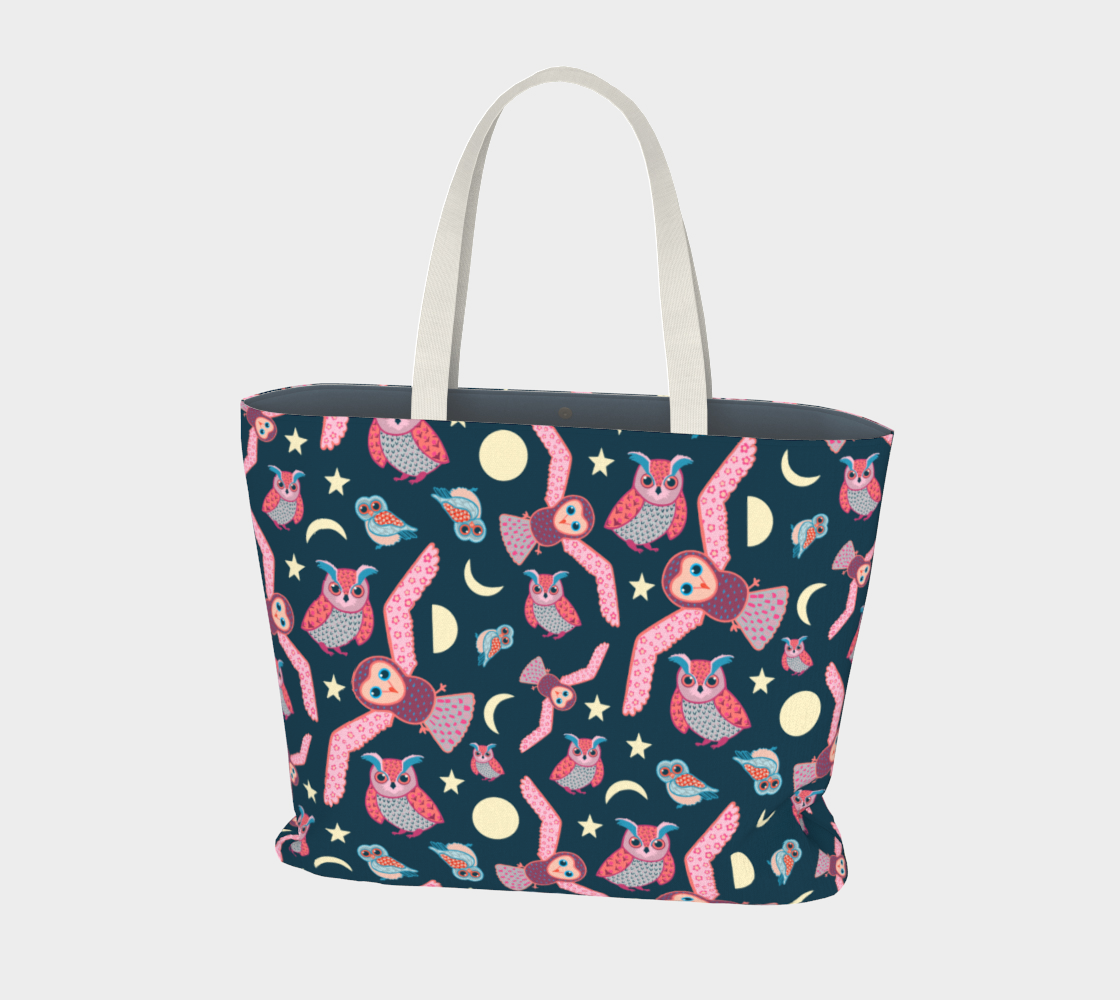 Night Owls Large Tote Bag preview