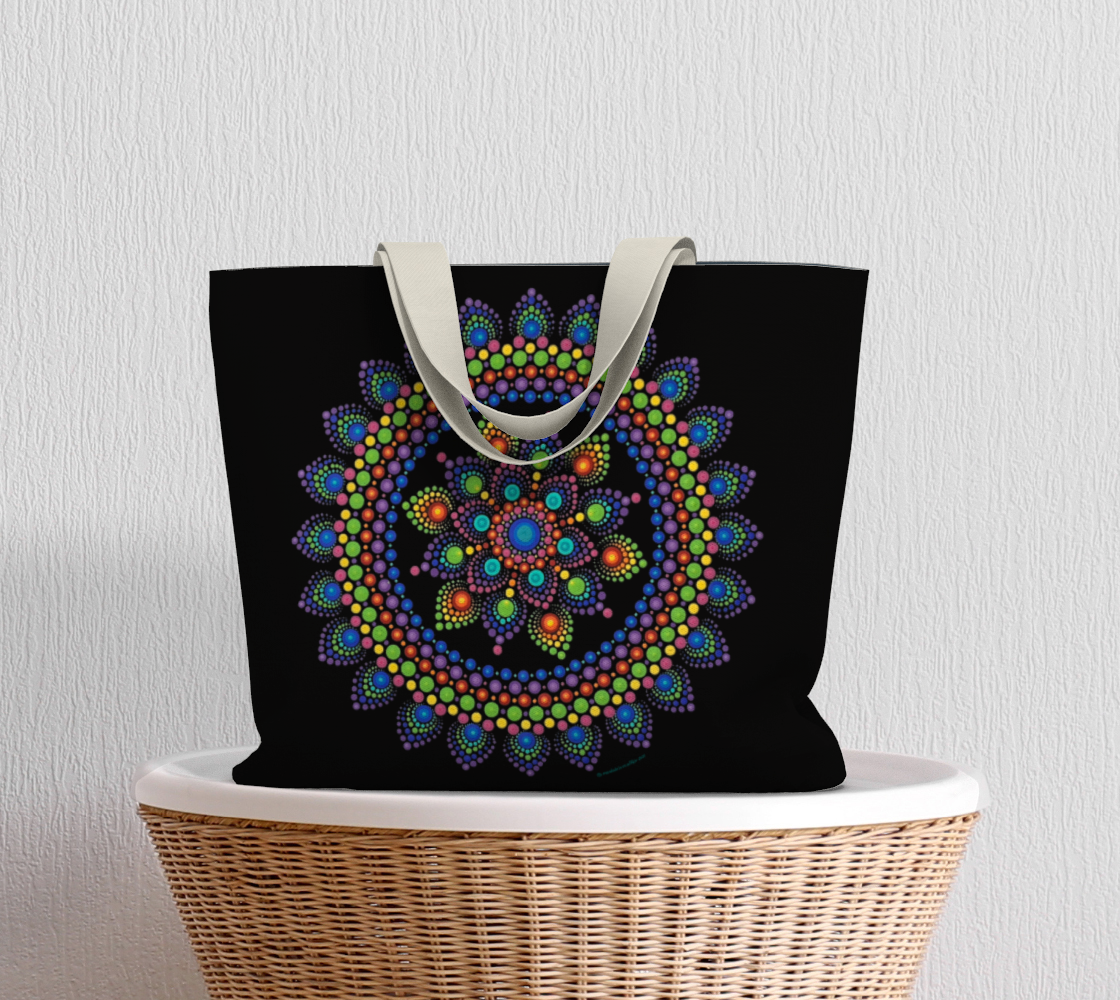 Aperçu de Rainbow Burst Large Tote #5