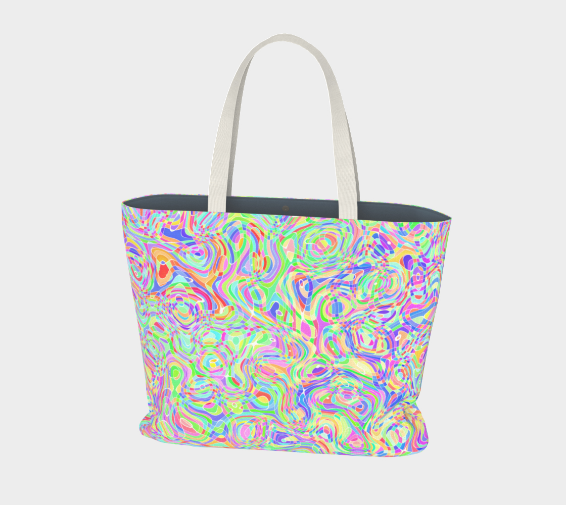 Colorful Swirly Trippy Rainbow Ripples preview #1