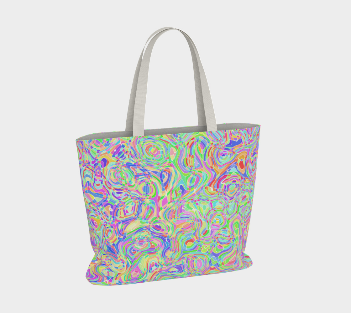 Colorful Swirly Trippy Rainbow Ripples preview #4
