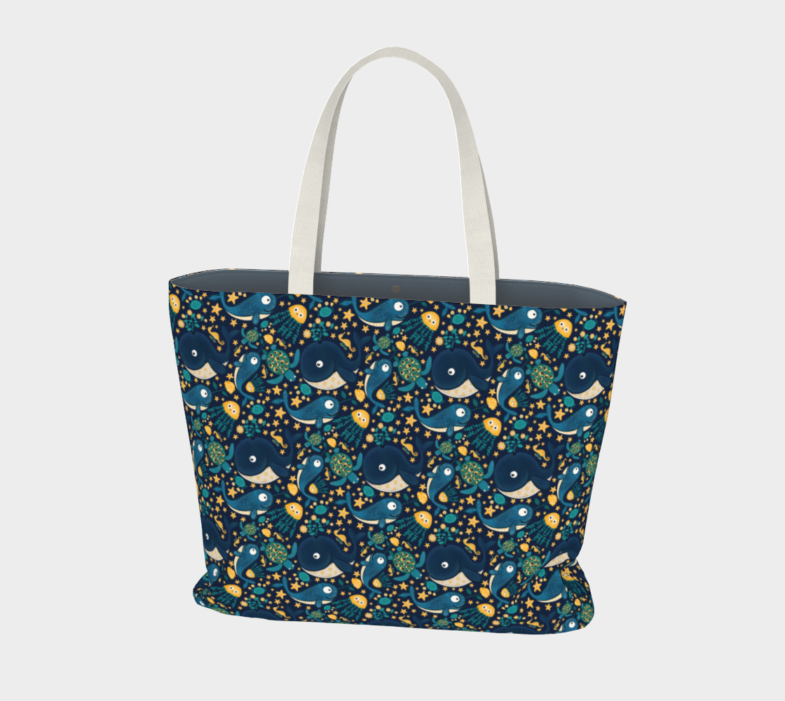 Under the Sea Large Tote Bag preview
