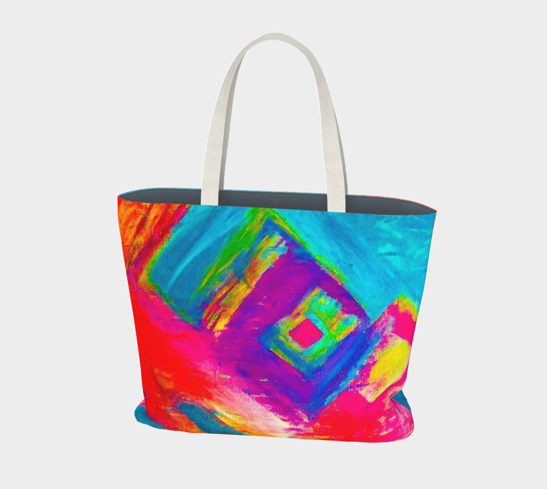 Large Tote Bag Pink Explosion Collection preview #1