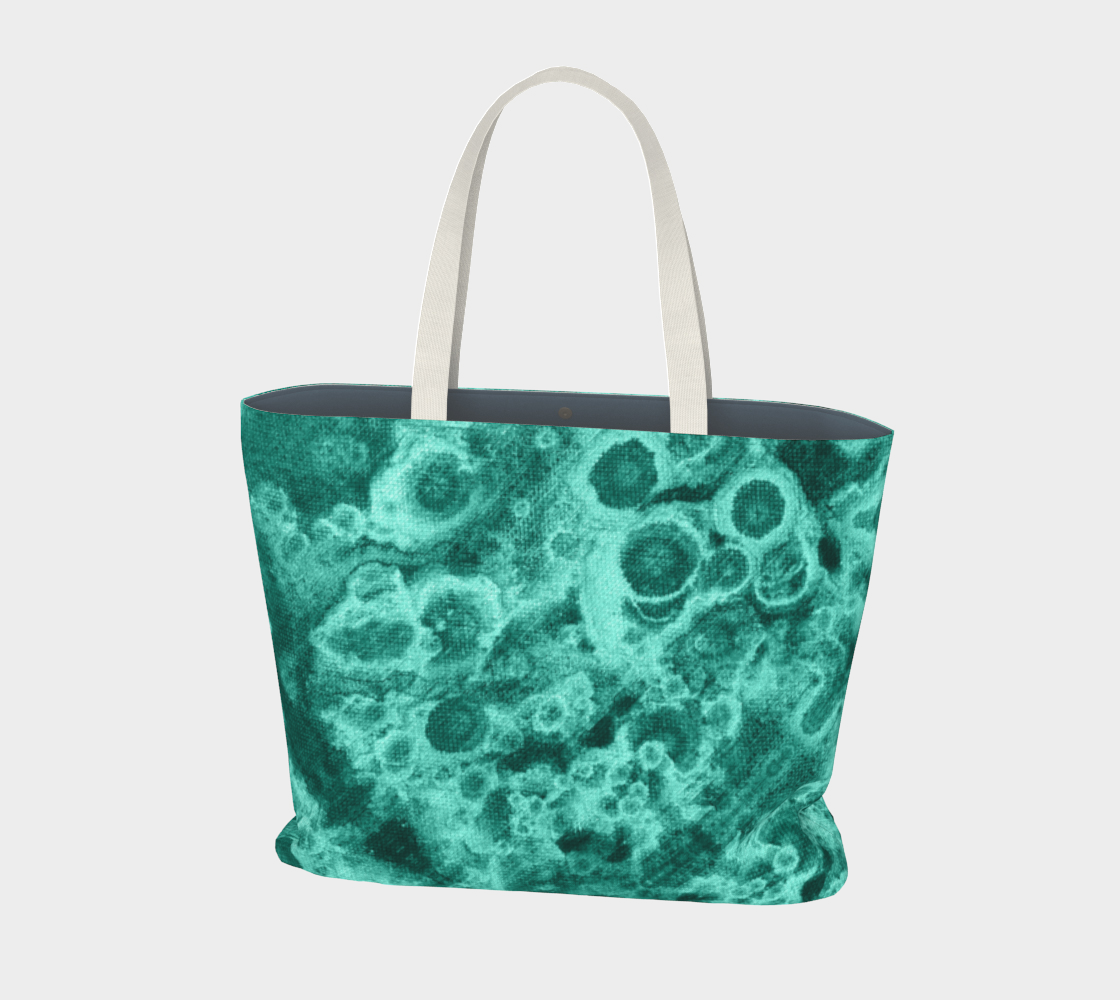 Green Geode II Large Tote Bag preview