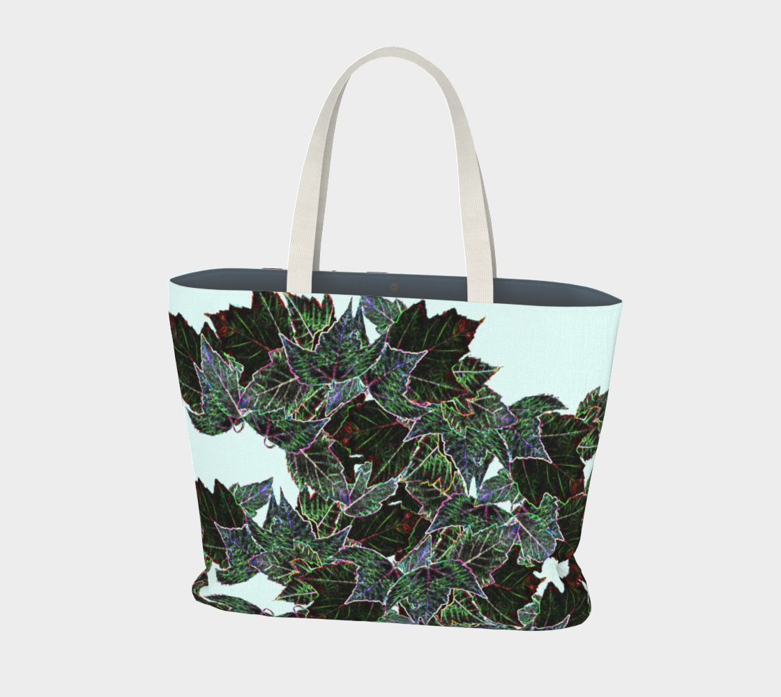 Frosted Leaves Large Tote Bag preview
