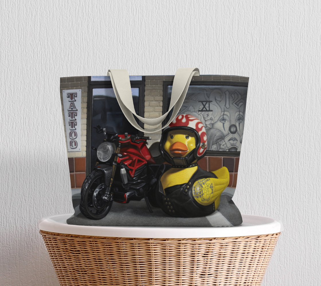 Biker Chick Large Tote Bag preview #5