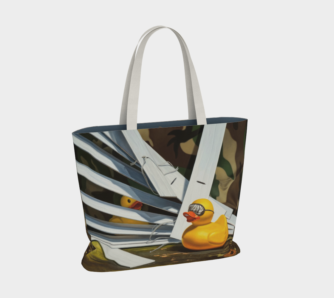 Duck Blind Large Tote Bag preview #2