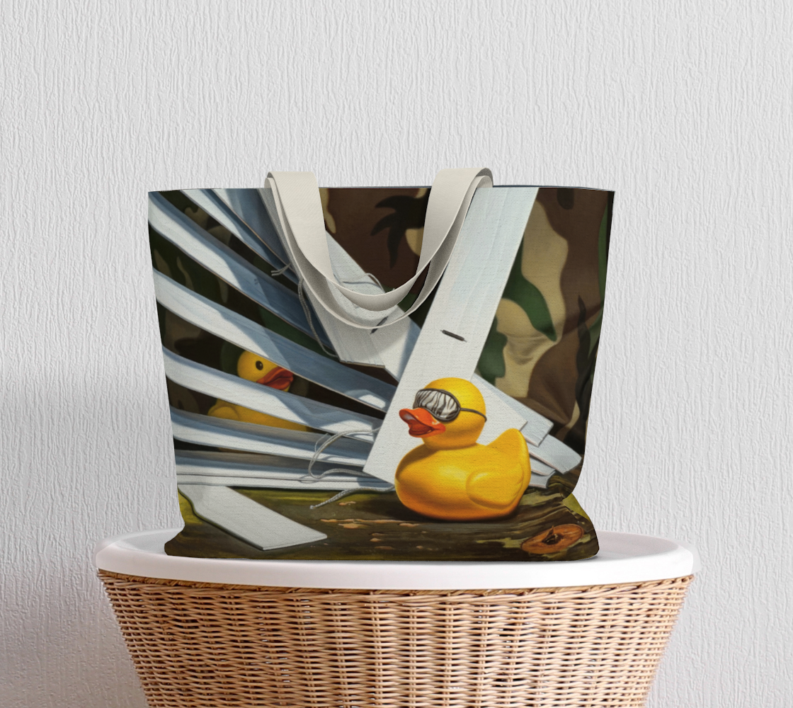 Duck Blind Large Tote Bag preview #5