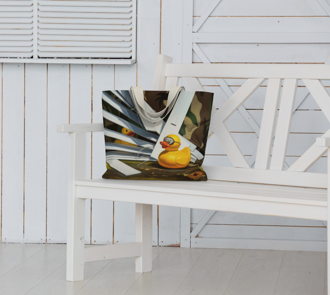 Duck Blind Large Tote Bag preview #6