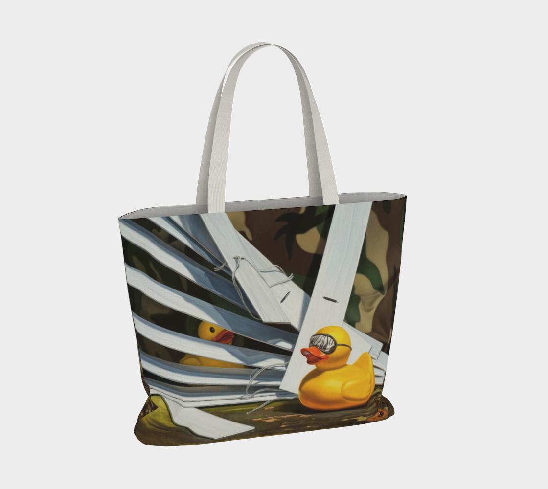 Duck Blind Large Tote Bag preview #4
