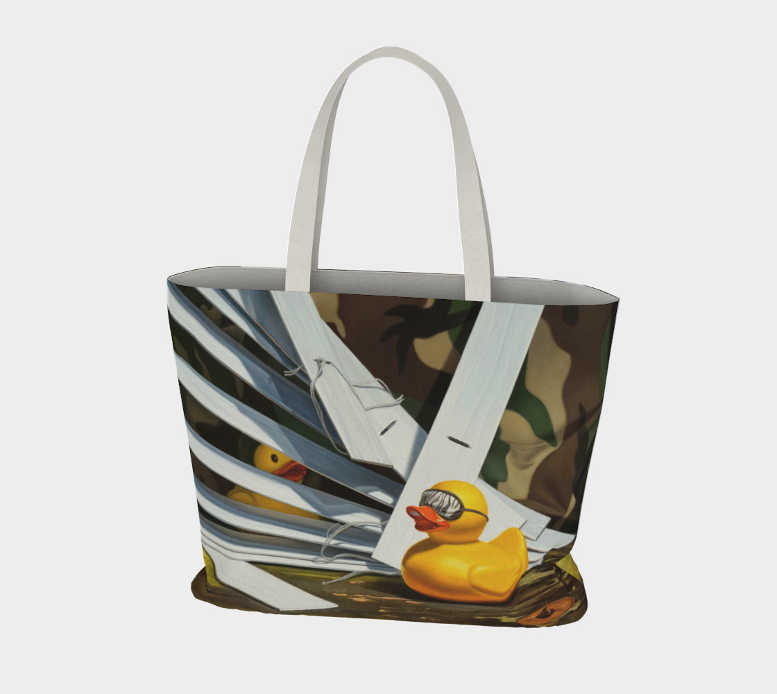 Duck Blind Large Tote Bag preview #3