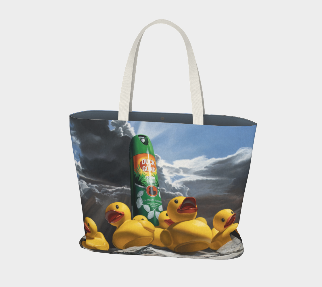 Duck Off Large Tote Bag preview #1
