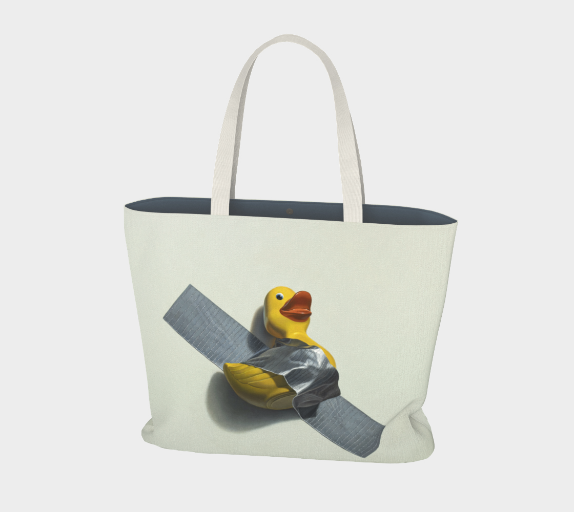 Duck Taped Large Tote Bag preview #1