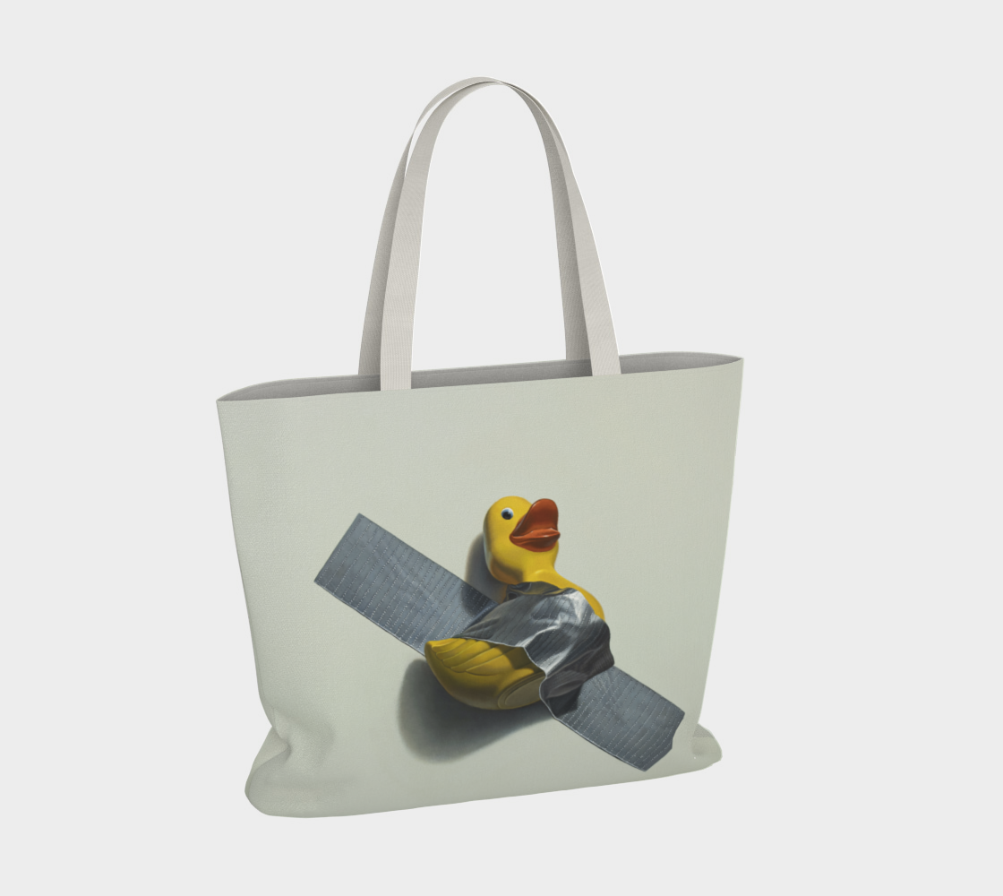 Duck Taped Large Tote Bag preview #4