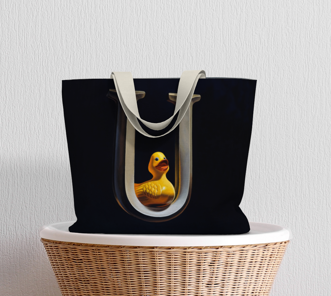Duck U Large Tote Bag preview #5
