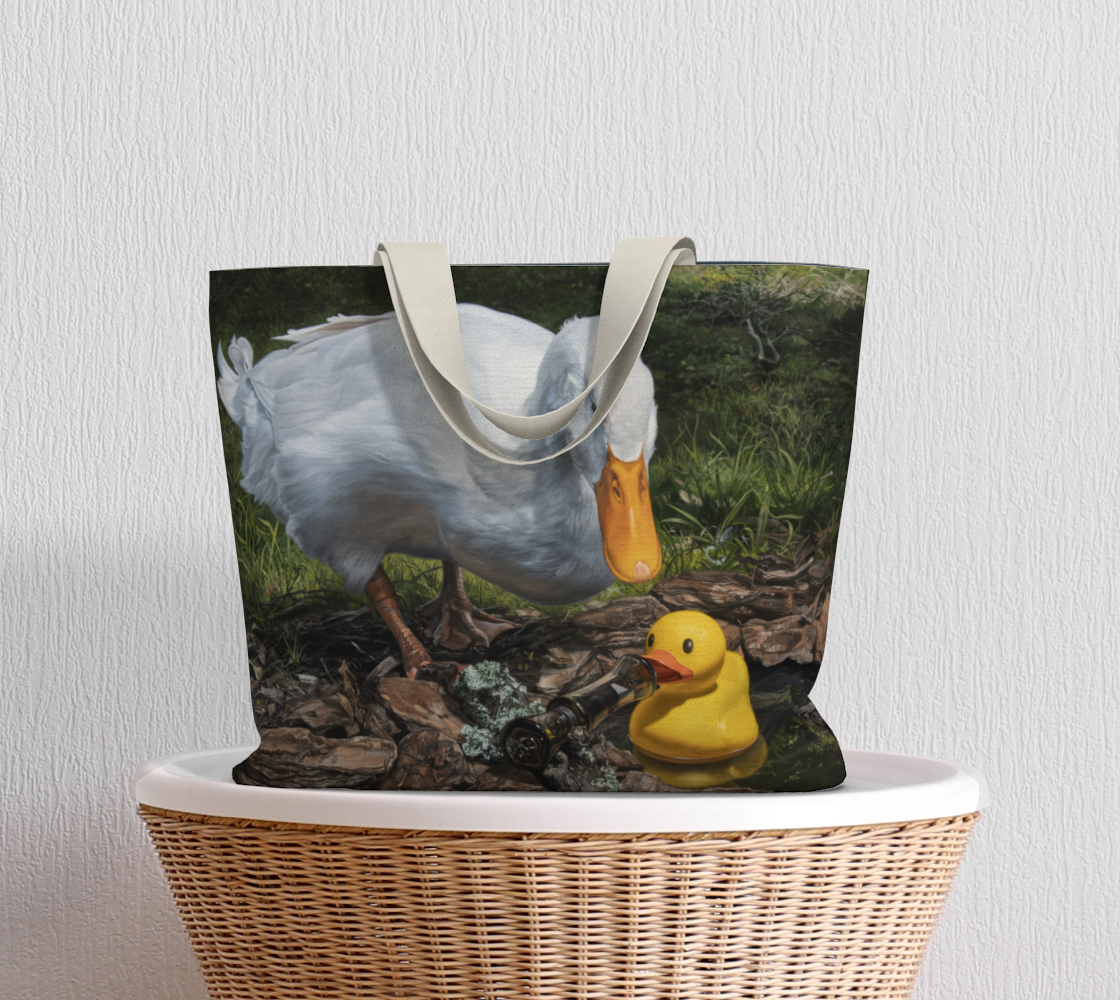 If It Looks Like a Duck Large Tote Bag preview #5