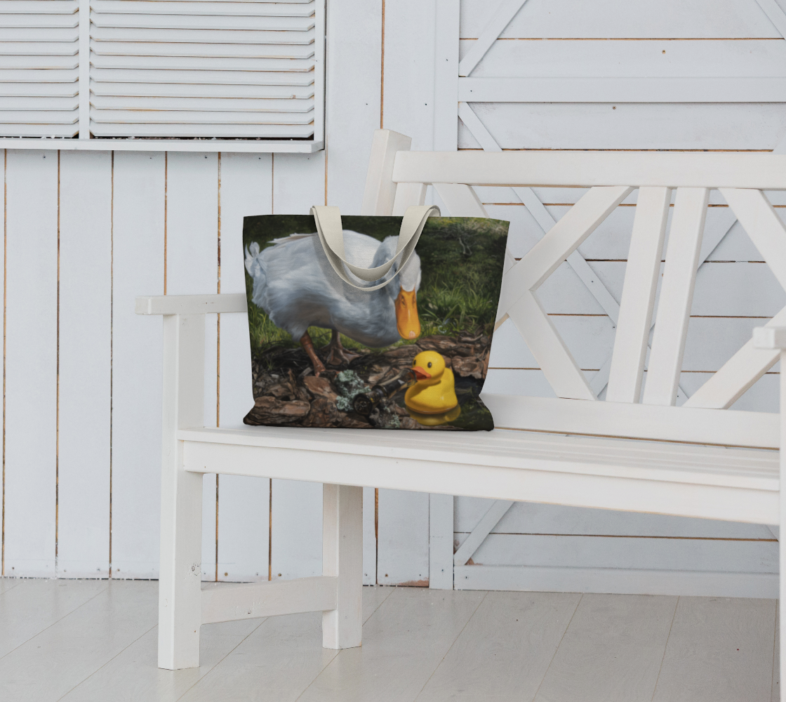 If It Looks Like a Duck Large Tote Bag preview #6