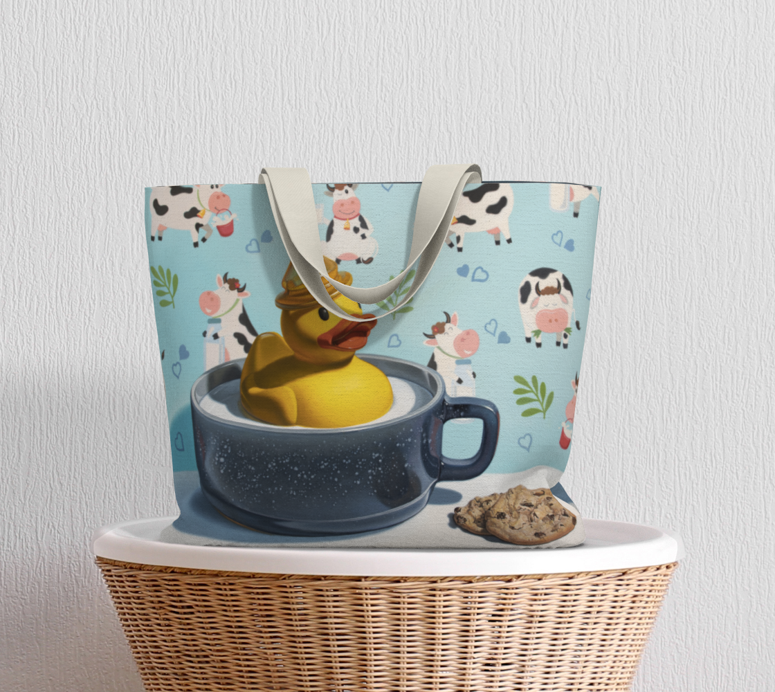 Milk Duck Large Tote Bag preview #5