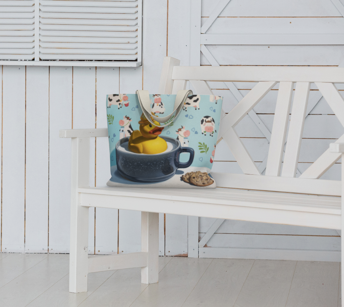 Milk Duck Large Tote Bag preview #6