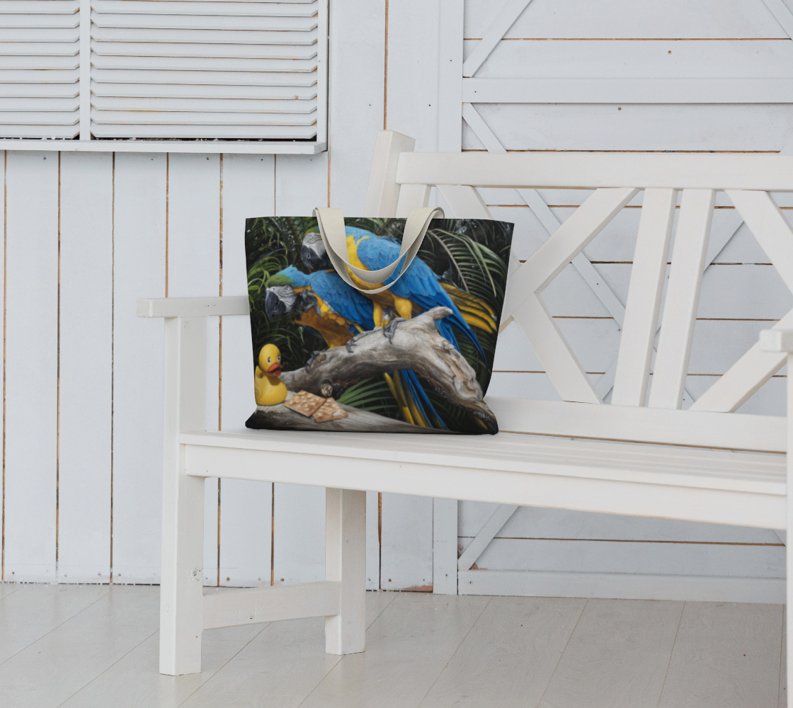 Polly Wanna Quacker Large Tote Bag preview #6