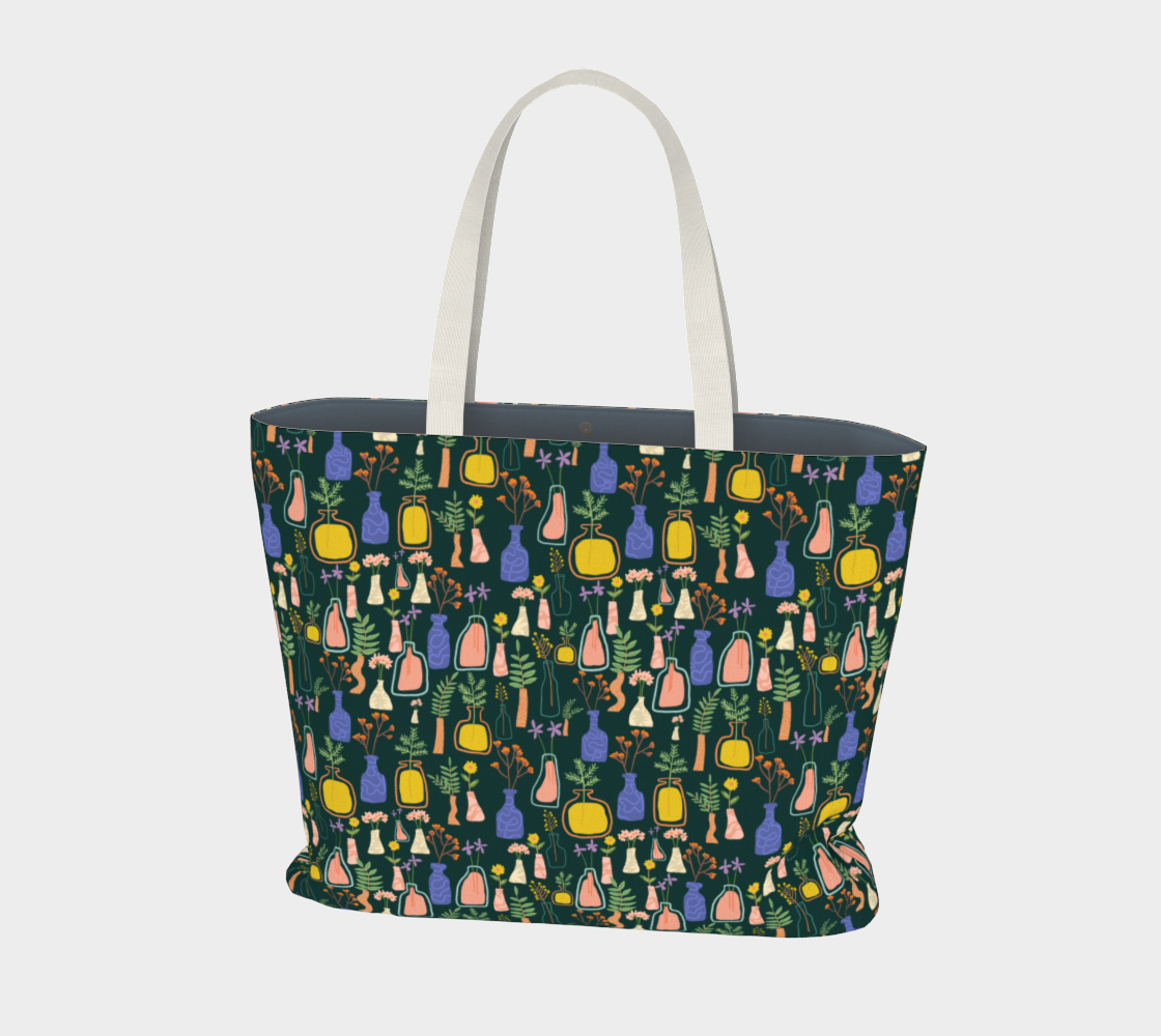 Garden As Though You Will Live Forever Large Tote Bag preview