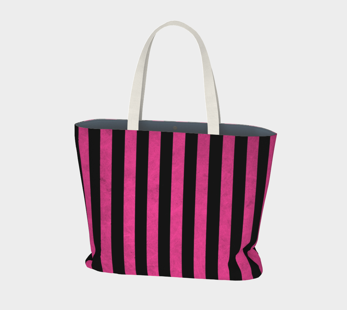 Stripes Collection: Plastic Doll Large Tote Bag preview