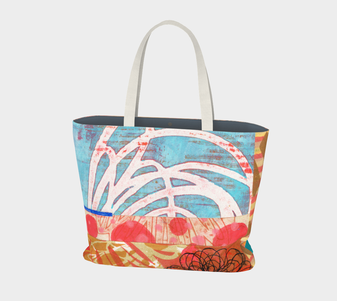 Hot Spring Cool Drink Large Tote Bag preview
