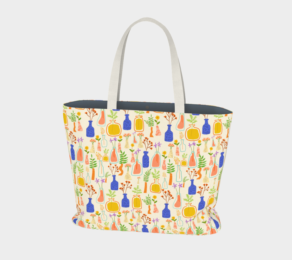 Garden As Though You Will Live Forever II Large Tote Bag preview