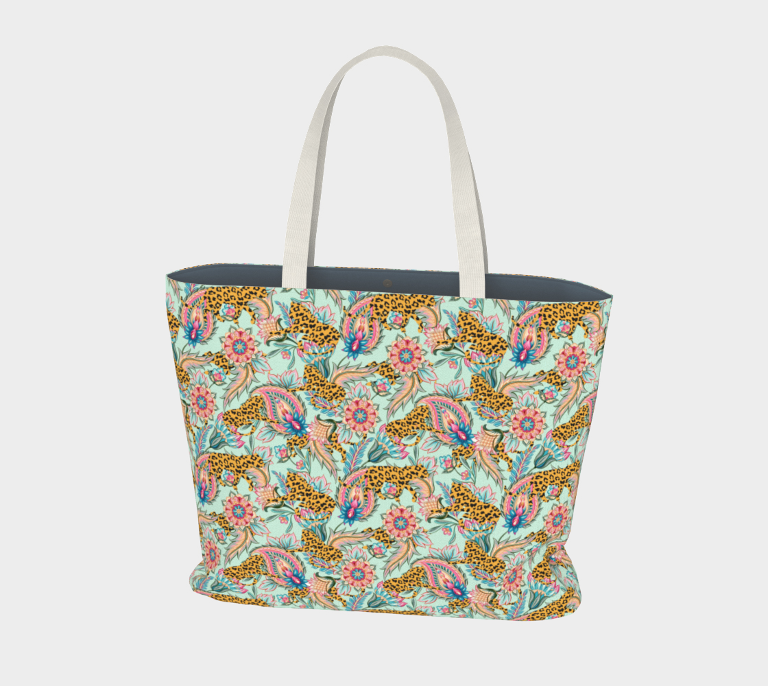 May The Jungle Be With You Large Tote Bag preview