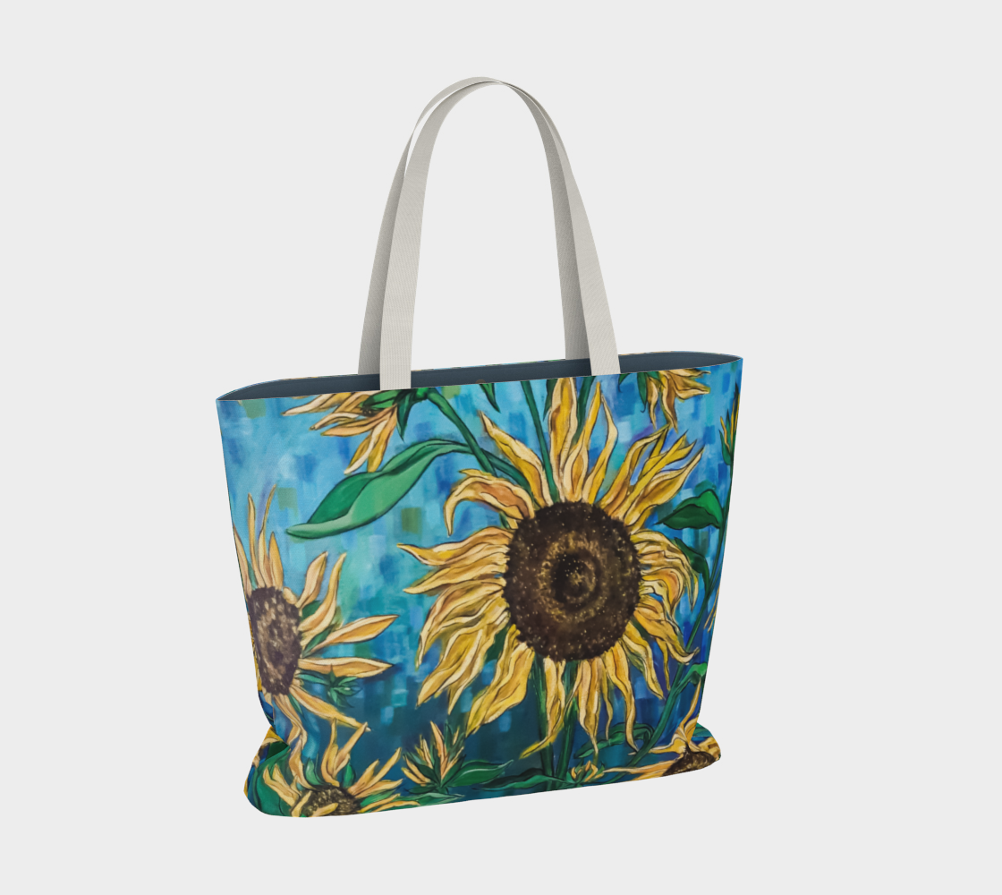 Summer Sunflowers Large Tote Bag preview #2