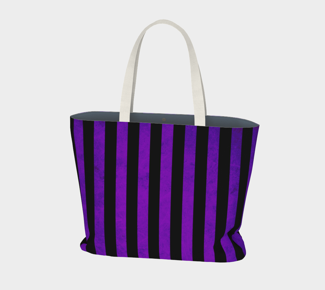 Stripes Collection: Hypnotic Large Tote Bag aperçu