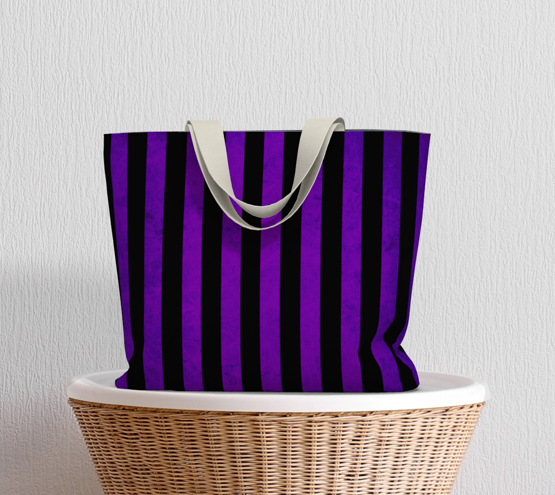 Stripes Collection: Hypnotic Large Tote Bag preview #5
