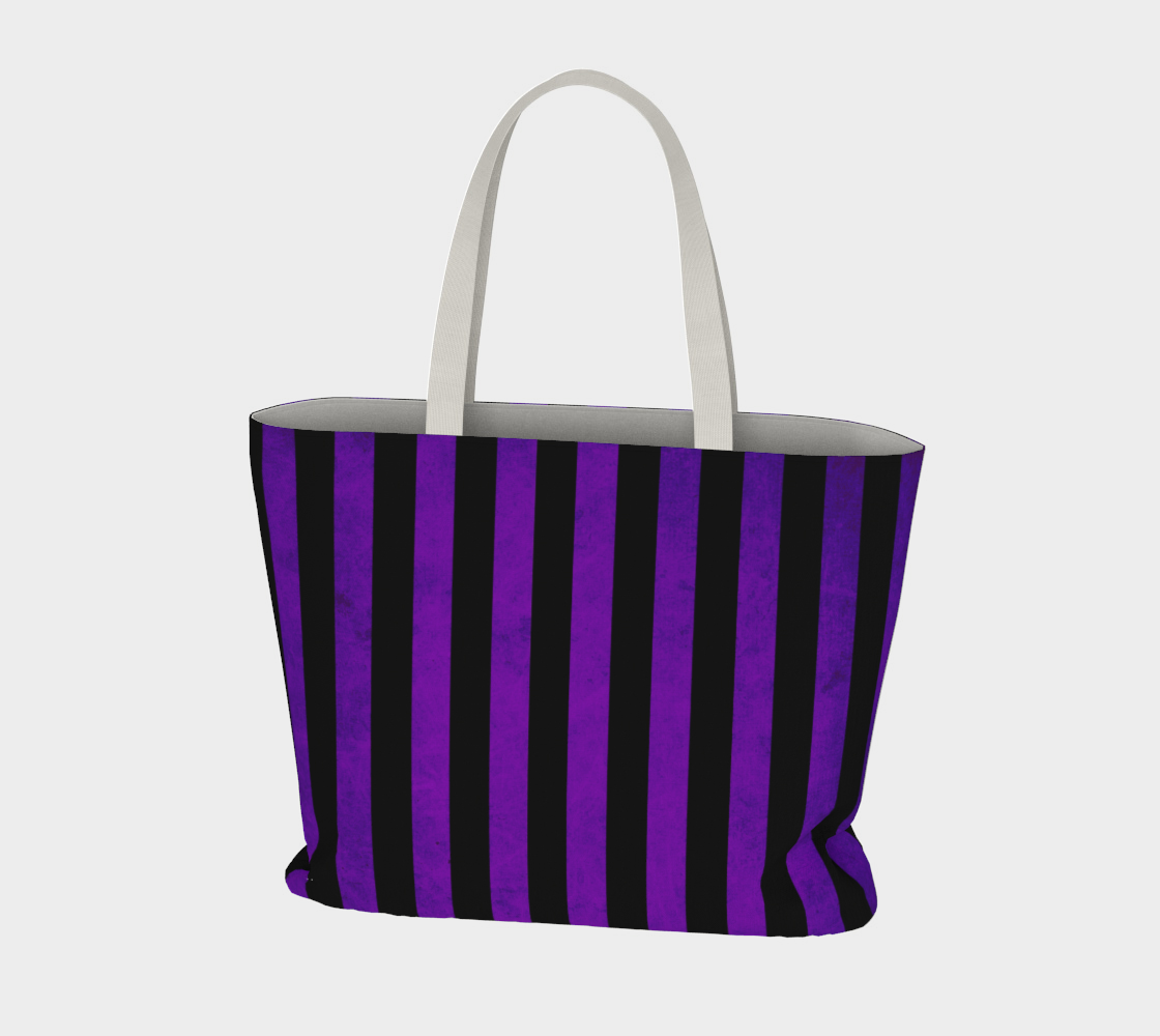 Stripes Collection: Hypnotic Large Tote Bag thumbnail #4