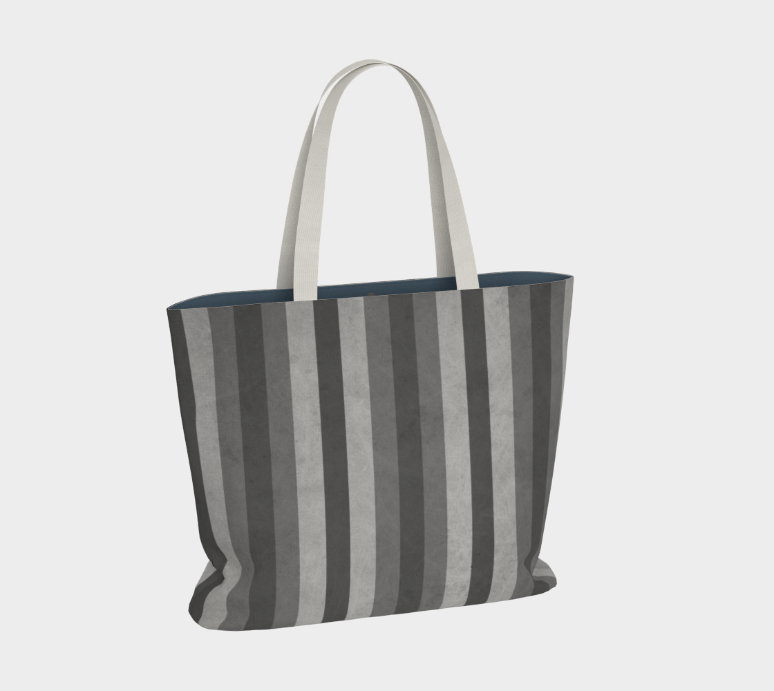 Stripes Collection: Fifty Shades Large Tote Bag thumbnail #3