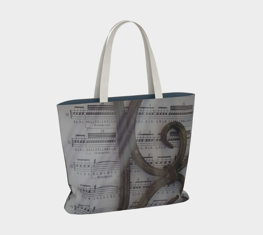 Music notes Large tote bag  preview #2