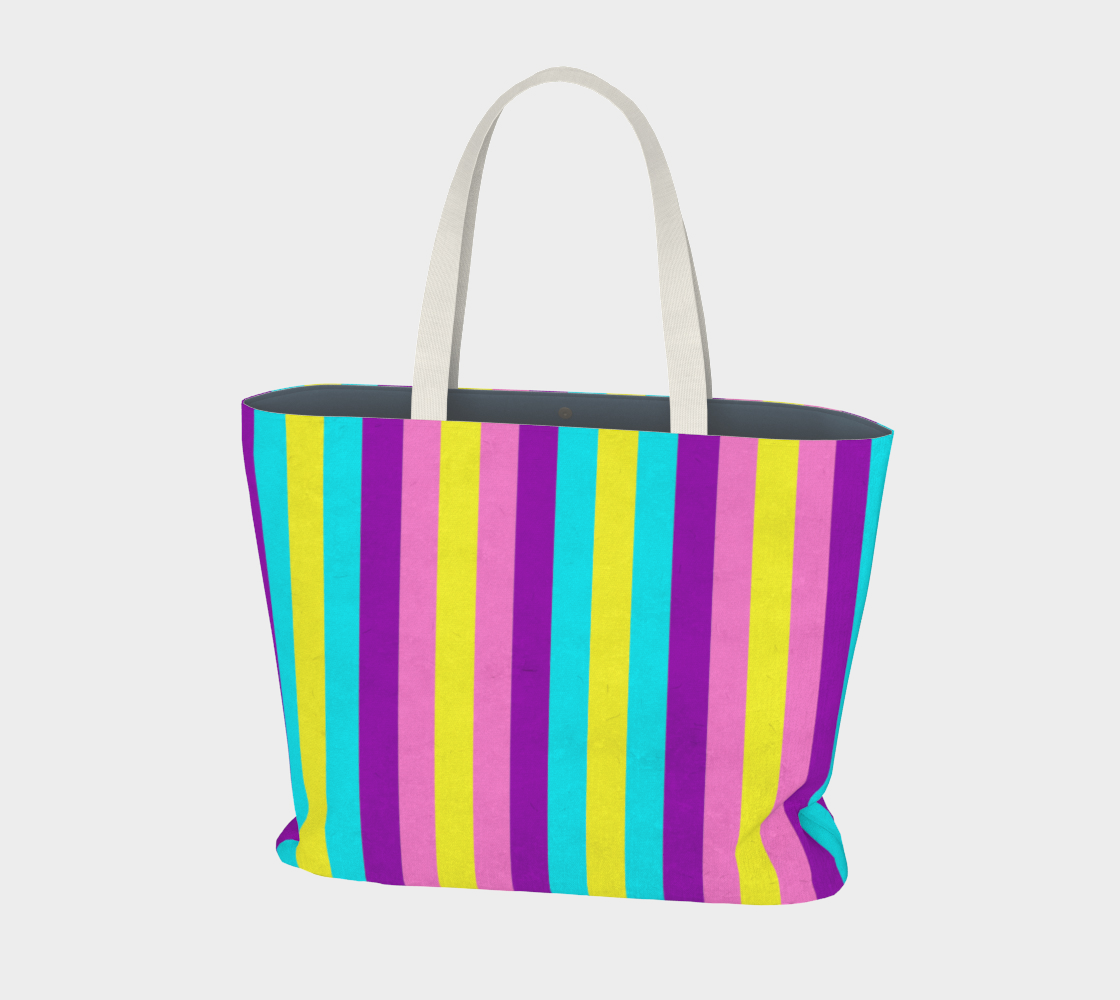 Stripes Collection: Fairy Fantasy Large Tote Bag preview #1
