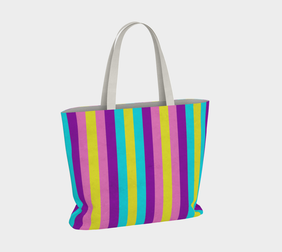 Stripes Collection: Fairy Fantasy Large Tote Bag preview #4