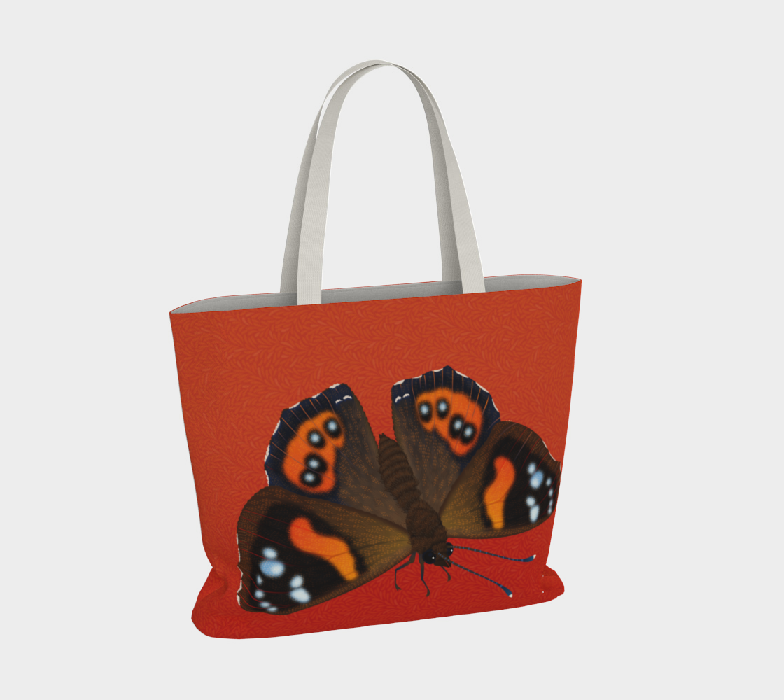 Giant Butterflies on Red Leaves preview #4
